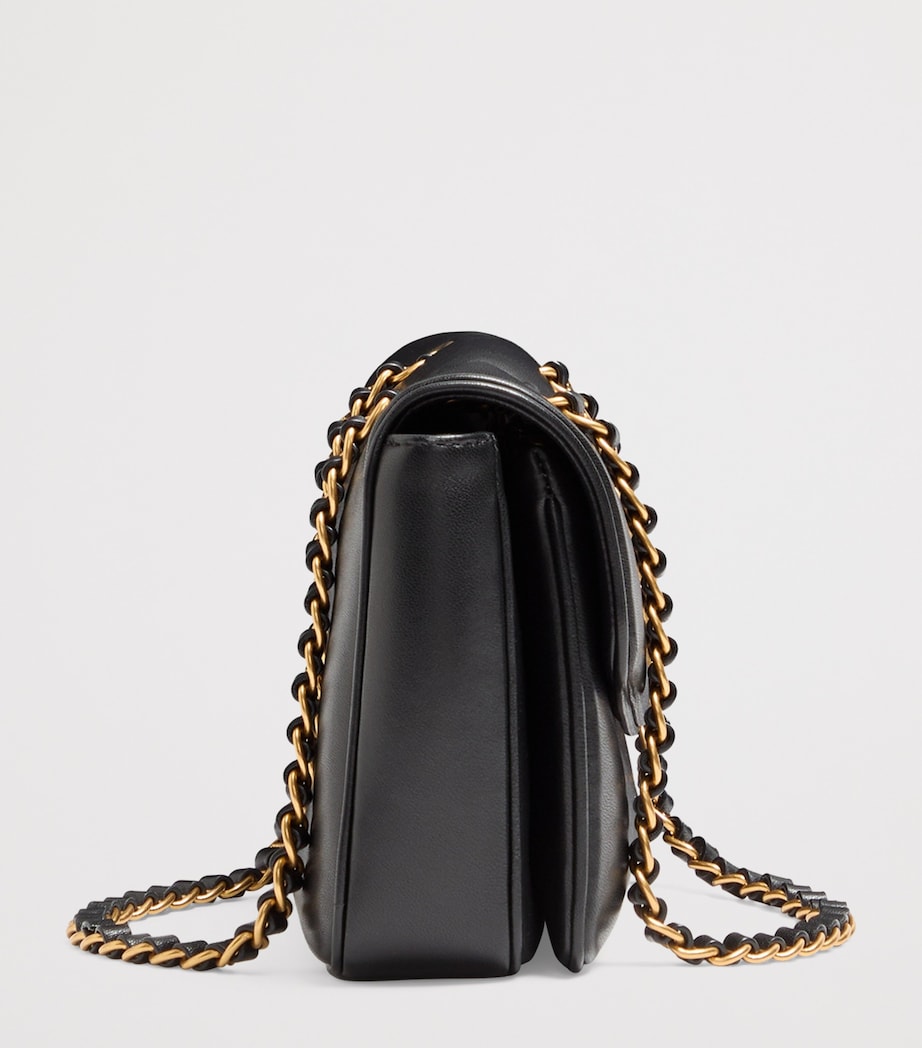 Valentino Garavani Djuna lambskin shoulder bag with gold VLOGO hardware, UK version