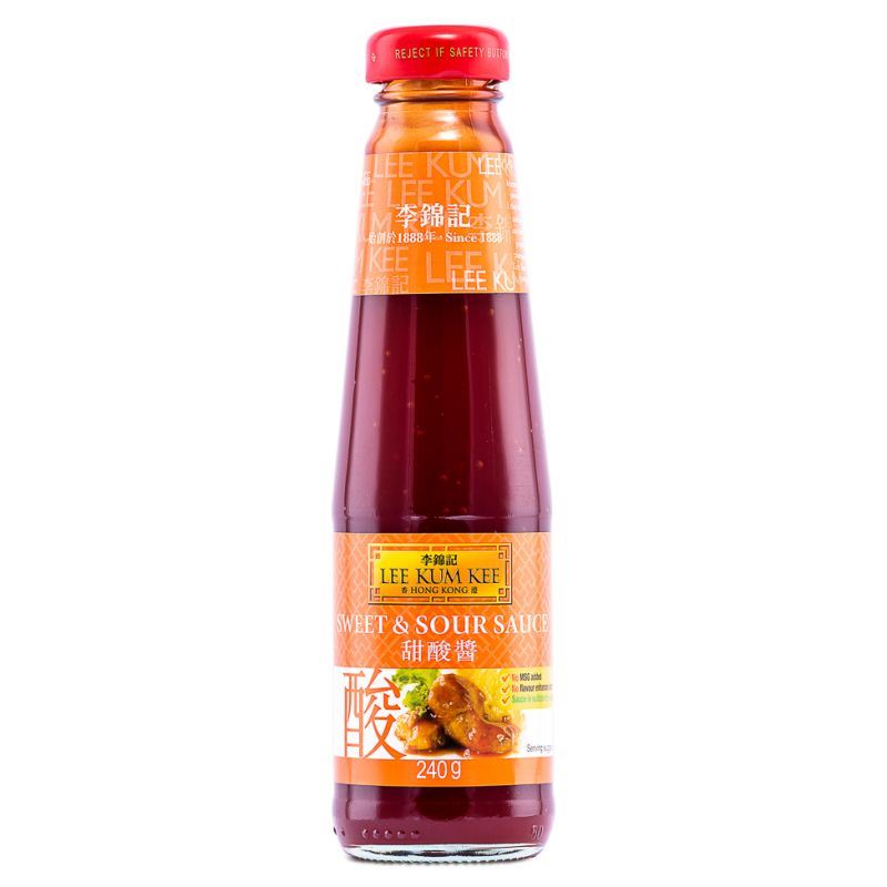 Lee Kum Kee sweet and sour sauce with pineapple juice (British brand)
