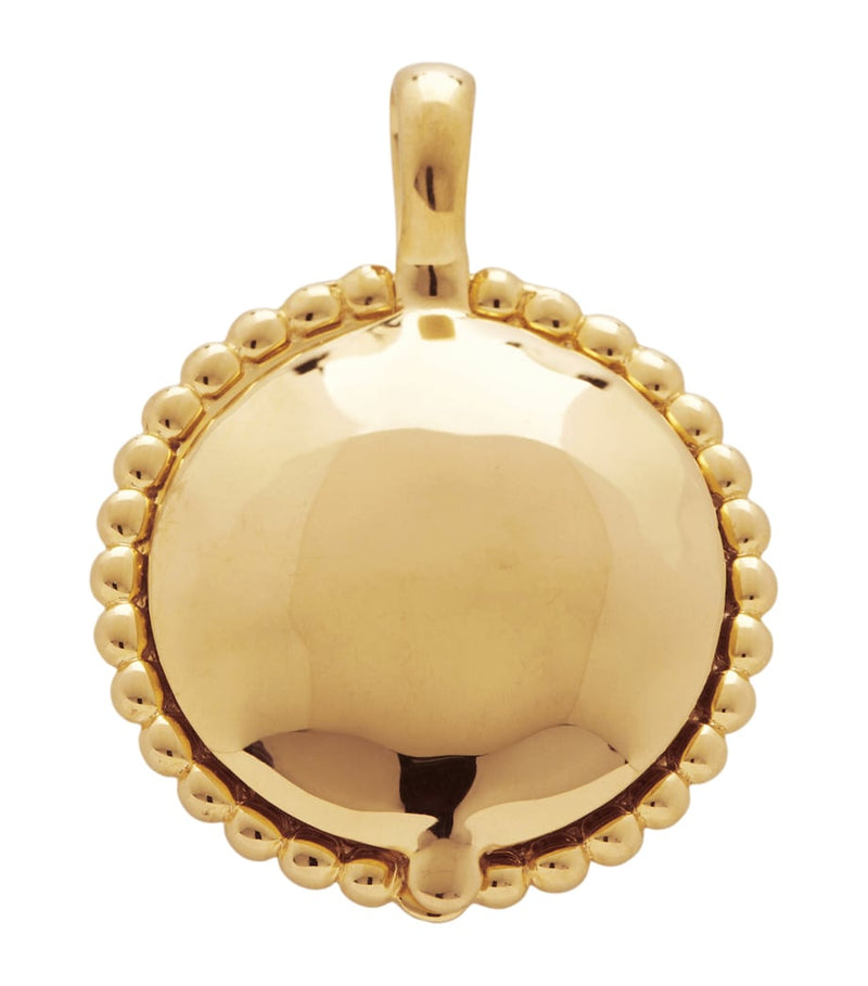 Monica Vinader gold vermeil beaded Deia locket pendant, imported from the UK
