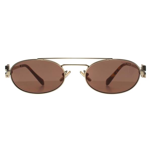 Lunettes de soleil Miu Miu MU 54ZS Or, importées du Royaume-Uni