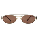 Lunettes de soleil Miu Miu MU 54ZS Or, importées du Royaume-Uni