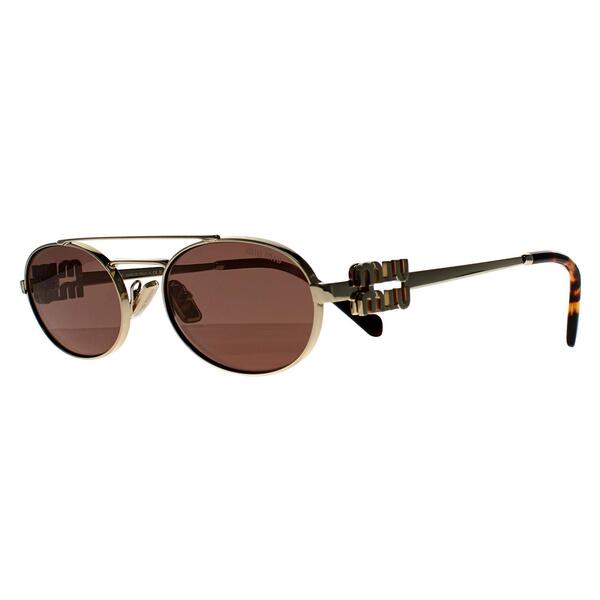 Lunettes de soleil Miu Miu MU 54ZS Or, importées du Royaume-Uni