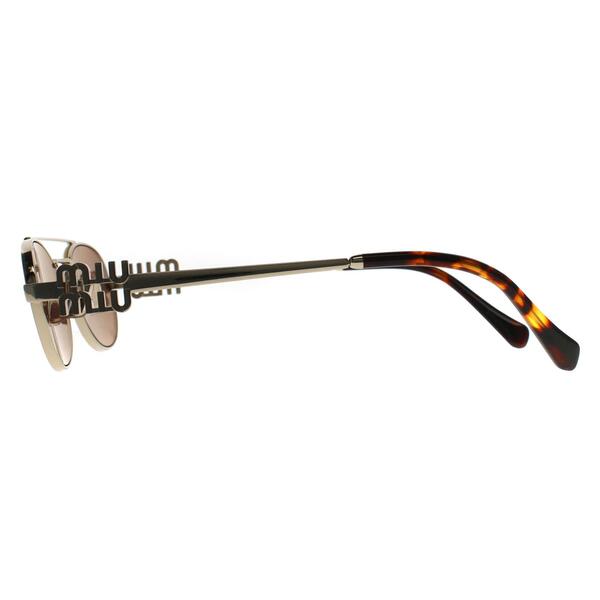 Lunettes de soleil Miu Miu MU 54ZS Or, importées du Royaume-Uni