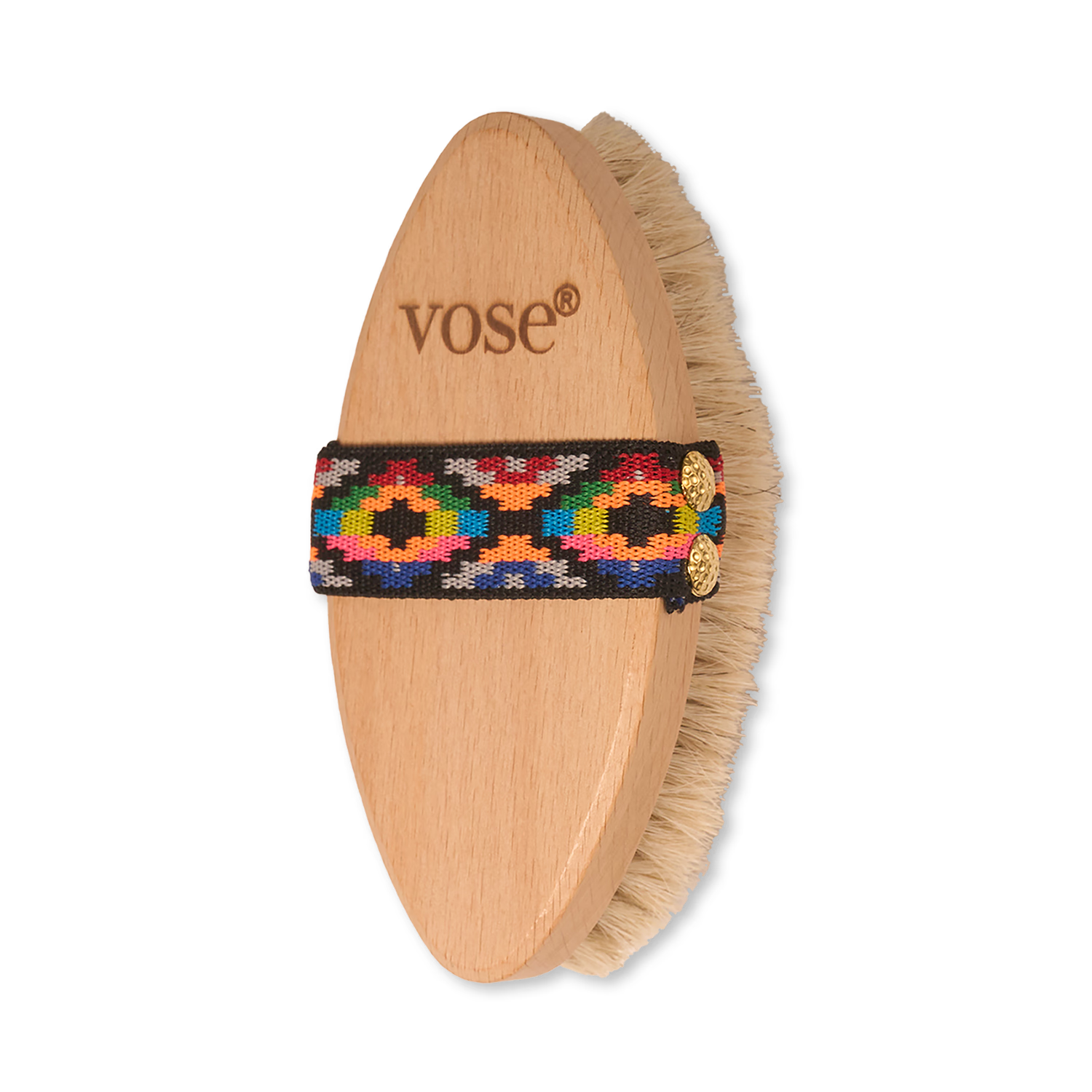 100% horsehair body brush with hornbeam wood handle, UK version
