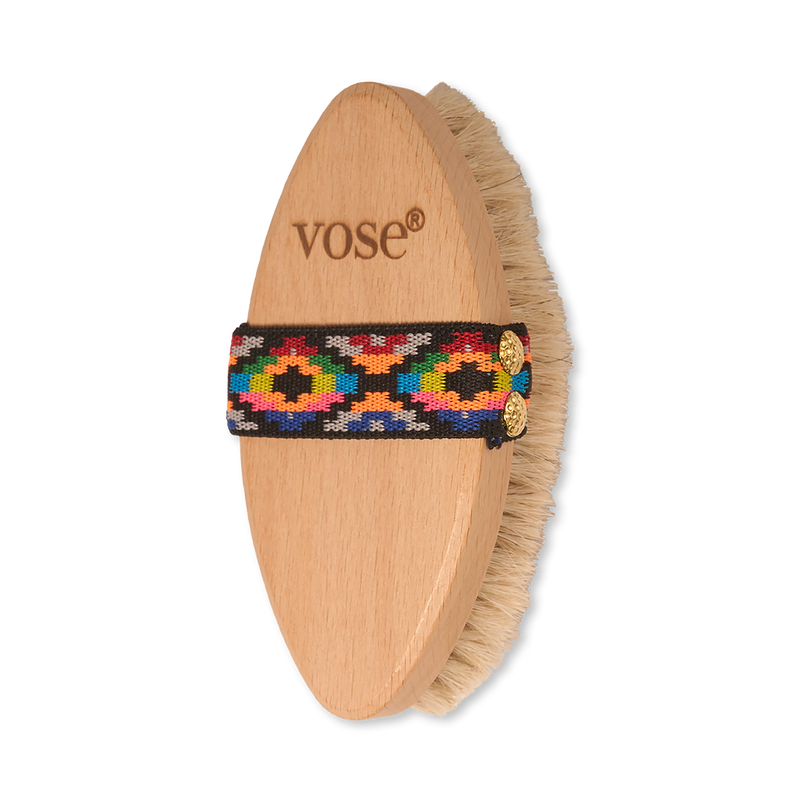 100% horsehair body brush with hornbeam wood handle, UK version