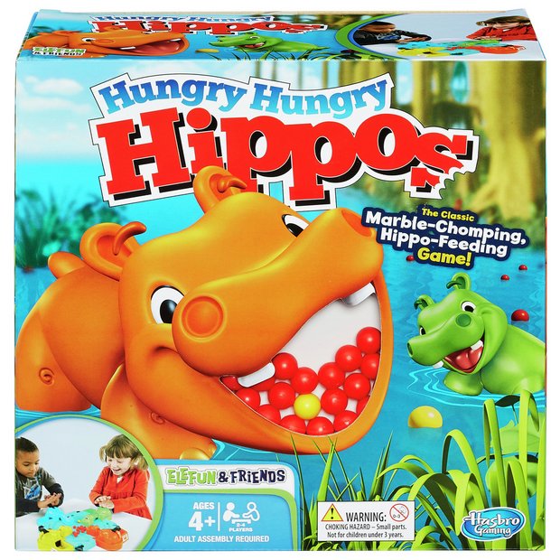 Hasbro Hungry Hippos board game - British product