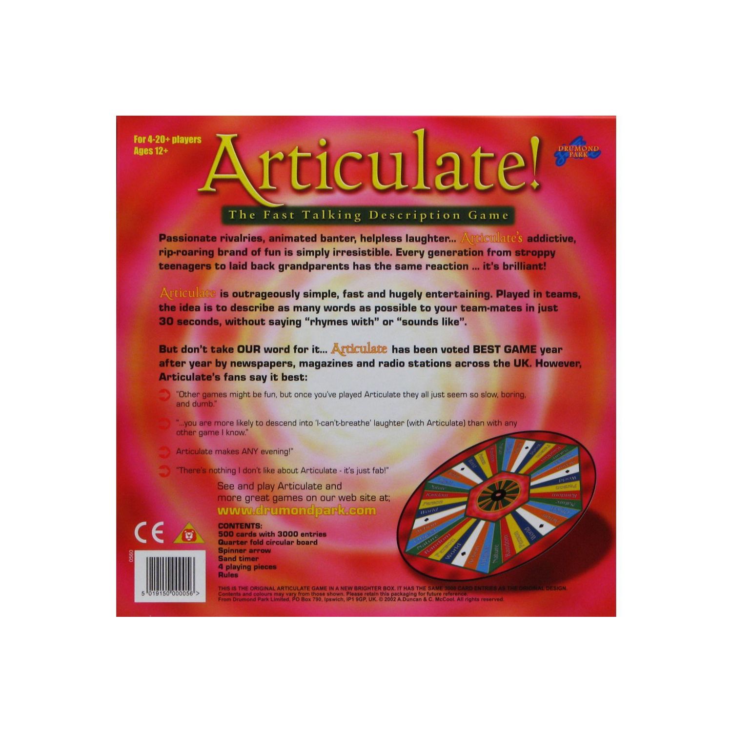 Articulate! board game for parties - British product