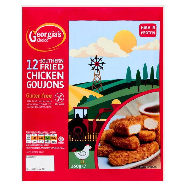 Georgias Choice Gluten Free Southern Fried Chicken Goujons   360g GOODS M&S   