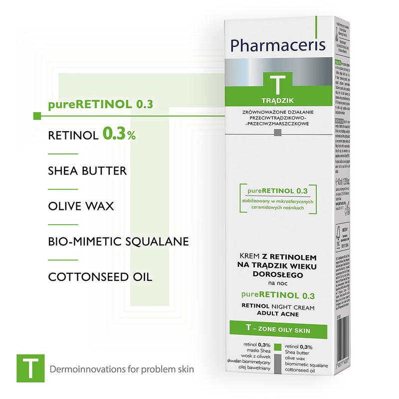 Pharmaceris T Pure Retinol 0.3 night cream 40ml - British product