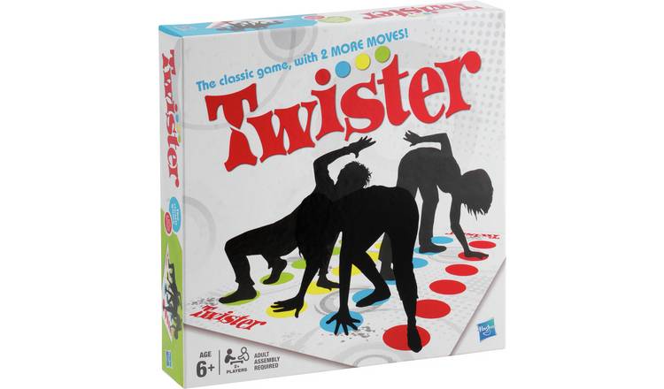 Hasbro Gaming Twister board game colourful mat, imported from the UK