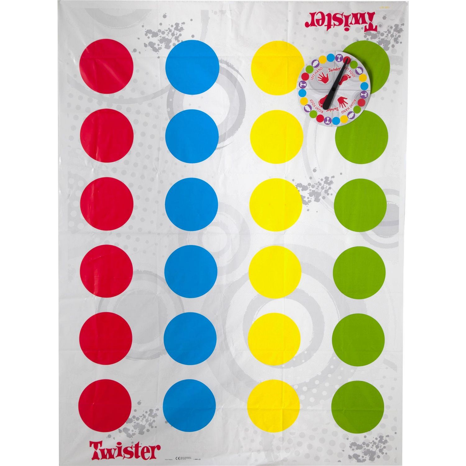 Hasbro Gaming Twister board game colourful mat, imported from the UK
