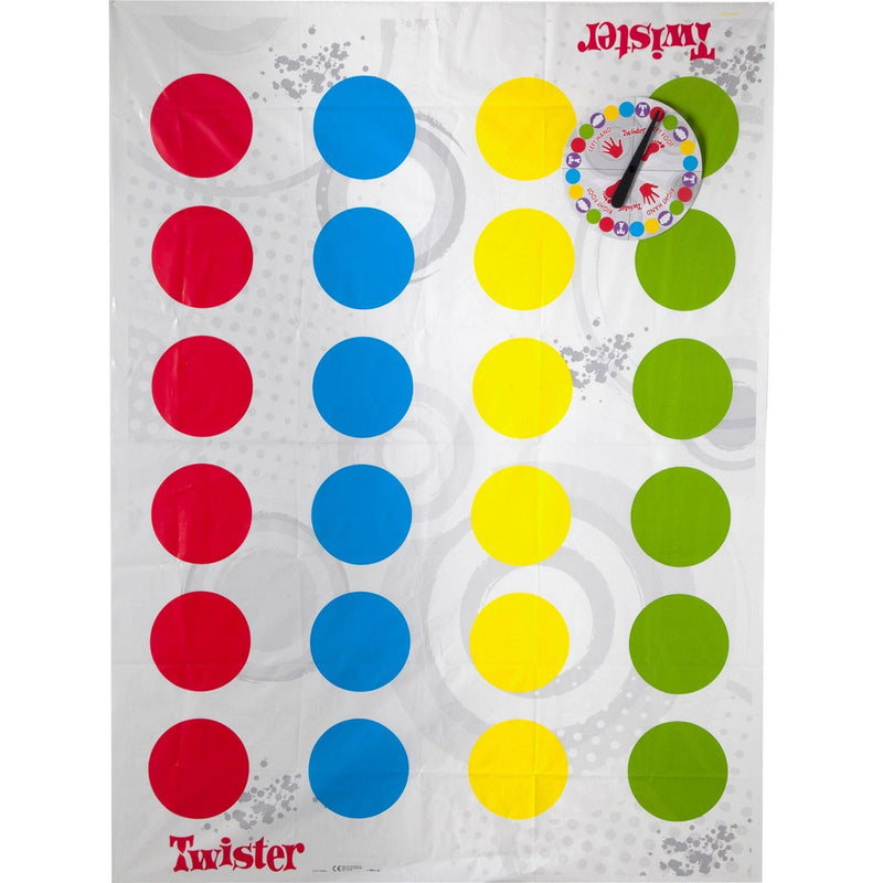 Hasbro Gaming Twister board game colourful mat, imported from the UK