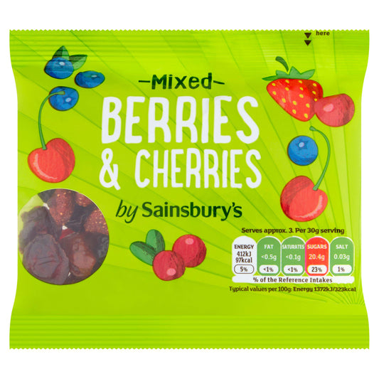 Sainsbury's Berries & Cherries 100g GOODS Sainsburys   