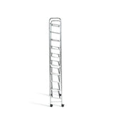 Argos Home Yori rolling shoe rack chrome, imported from the UK