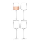 LSA International Metropolitan white wine glasses set of 4 350ml, UK version