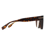 Marc Jacobs MJ 1001/S sunglasses brown gradient cat eye, imported from the UK