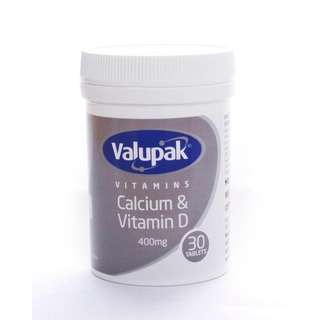 Valupak Vitamins Calcium 400mg & Vitamin D 2.5ug Tablets    30 per pack GOODS M&S   