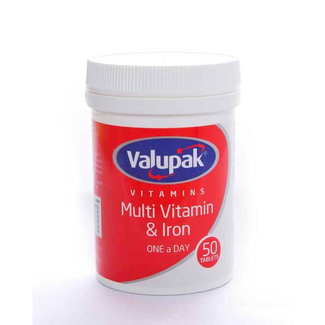 Valupak Vitamins Multivitamin & Iron Tablets    50 per pack