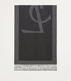 Saint Laurent silk logo scarf 210cm x 60cm - British product