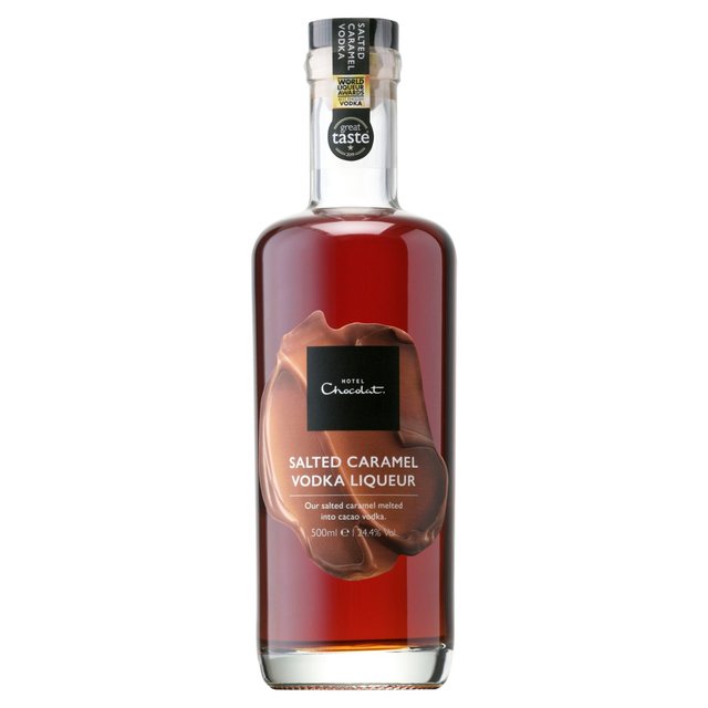 Hotel Chocolat Salted Caramel Cocoa Vodka Liqueur   50cl GOODS M&S   