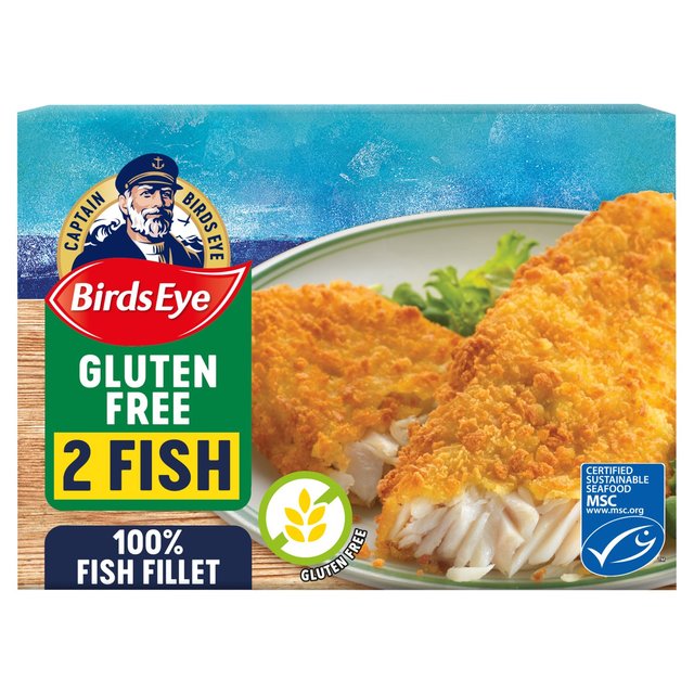 Birds Eye 2 MSC Gluten Free Breaded Fish Fillets   250g GOODS M&S   