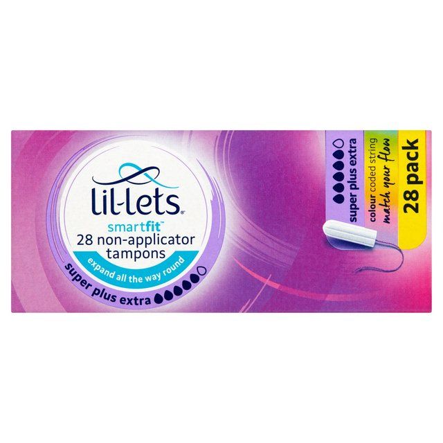 Lil-Lets Non-Applicator Tampons Super Plus Extra   28 per pack GOODS M&S   