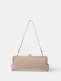 Accessorize nude clip frame clutch bag (British brand)