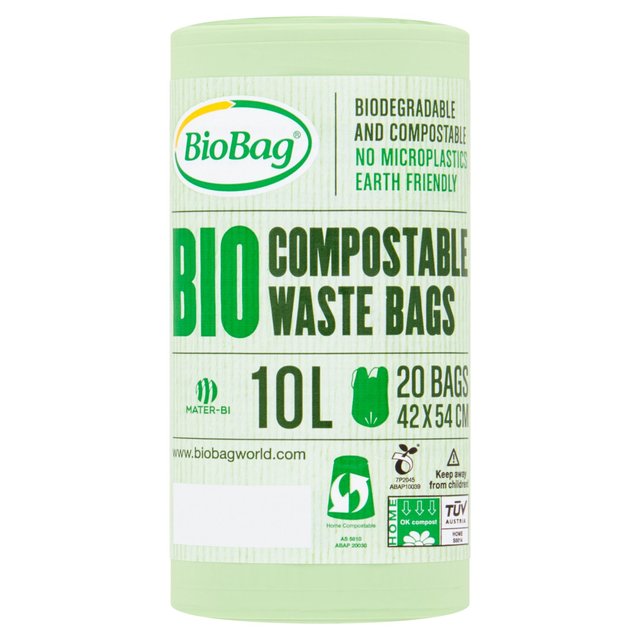 BioBag 10L Compostable Bin Liners   20 per pack