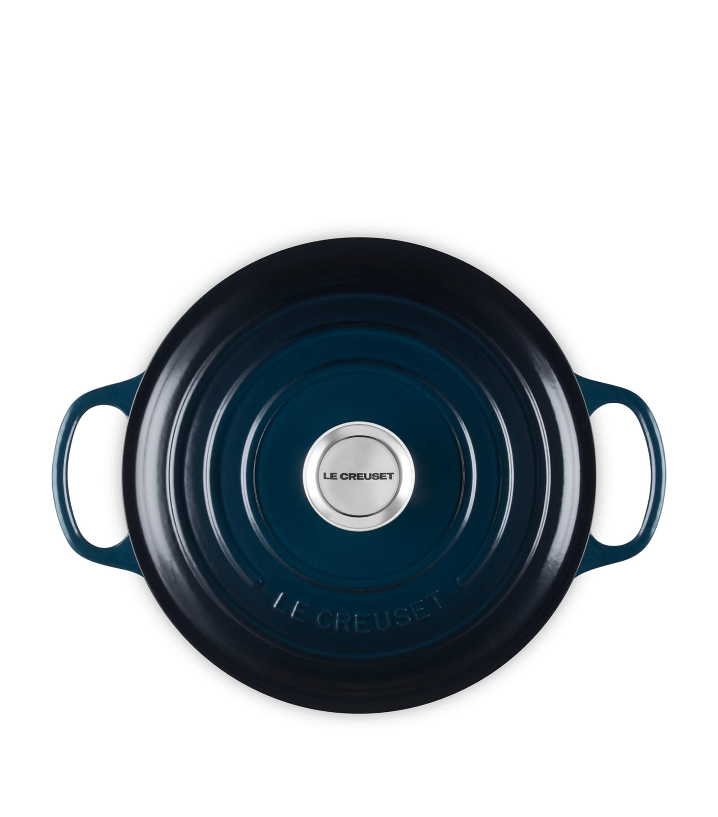Le Creuset enamelled cast iron round casserole dish 24cm, UK version