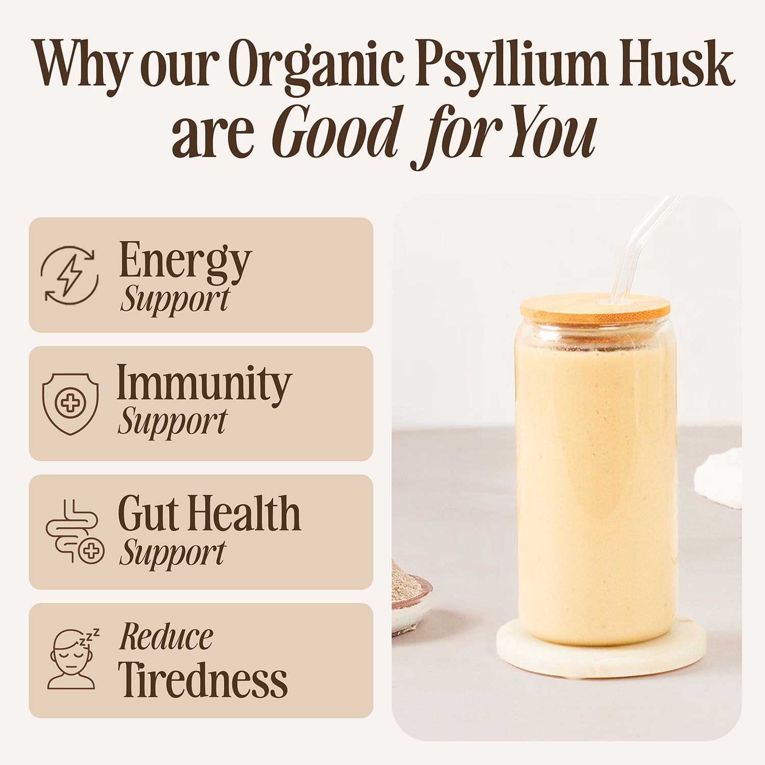 Seven Hills Whole Foods organic psyllium husks 400g (British brand)