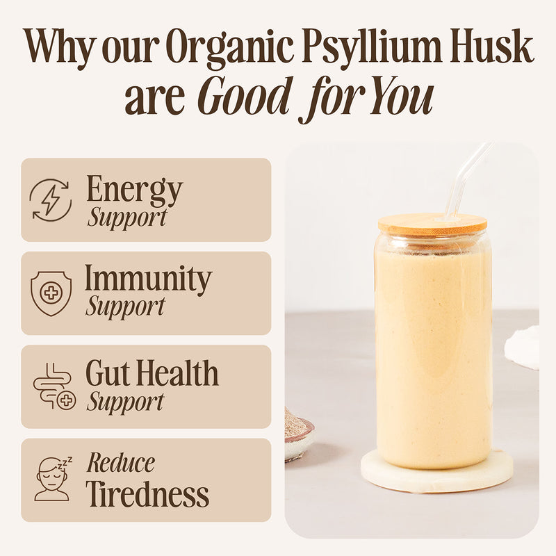 Seven Hills Whole Foods organic psyllium husks 400g (British brand)
