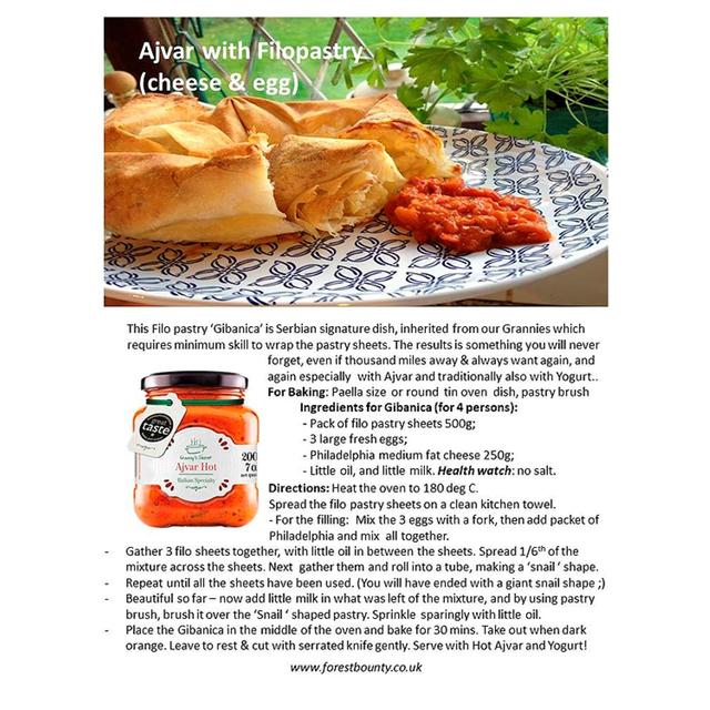 Granny's Secret Ajvar Hot Roasted Red Pepper Spread   200g GOODS M&S   