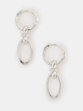 Accessorize knot link drop hoop earrings, imported from the UK
