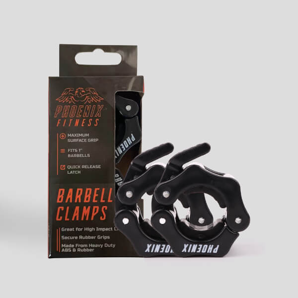 Phoenix Fitness barbell clamp 1 inch orange - British product