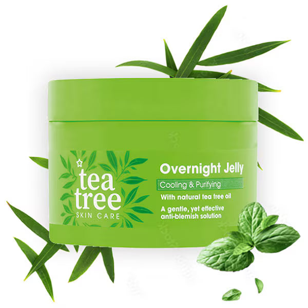 Tea Tree Purifying Overnight Jelly Face Gel 75ml (British brand)
