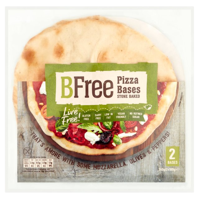 BFree Stone Baked Pizza Bases   2 x 180g