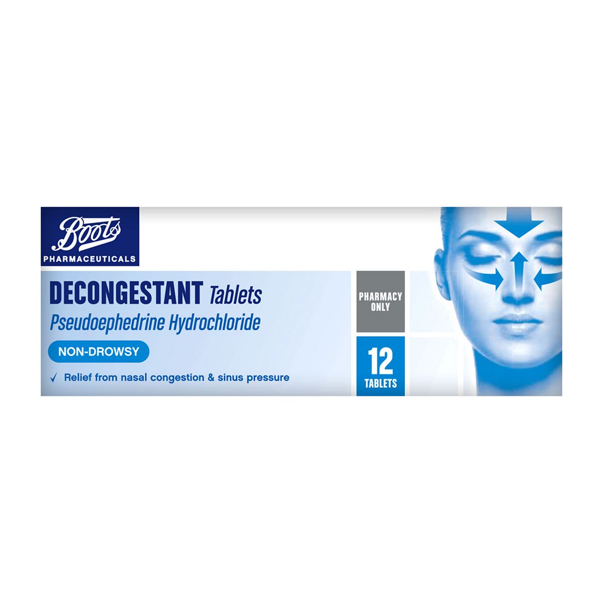 Boots Decongestant Tablets - 12 Tablets GOODS Boots   