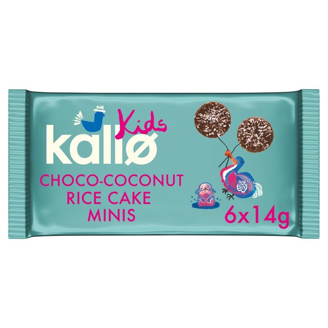 Kallo Kids Mini Choco-Coconut Rice Cakes Multipack   6 x 14g GOODS M&S   