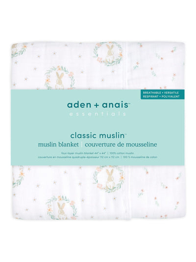 Next aden + anais Pink Essentials 100% Cotton Muslin Baby Blanket 112cm x 112cm- Buy online at McGrocer