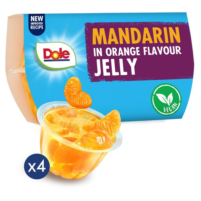 Dole Mandarins In Orange Jelly Pots Multipack   4 x 123g GOODS M&S   