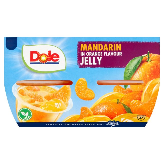 Dole Mandarins In Orange Jelly Pots Multipack   4 x 123g GOODS M&S   