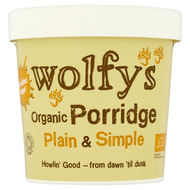 Wolfy's Organic Plain & Simple Porridge Pot   60g