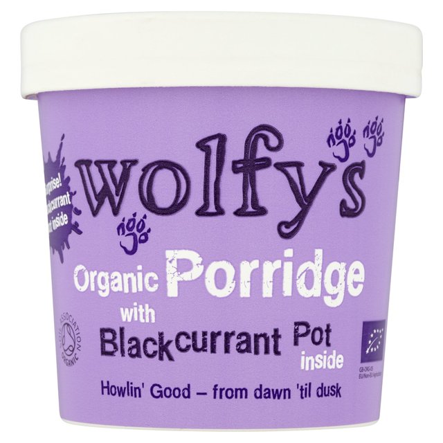 Wolfy's Organic Blackcurrant Porridge Pot   90g