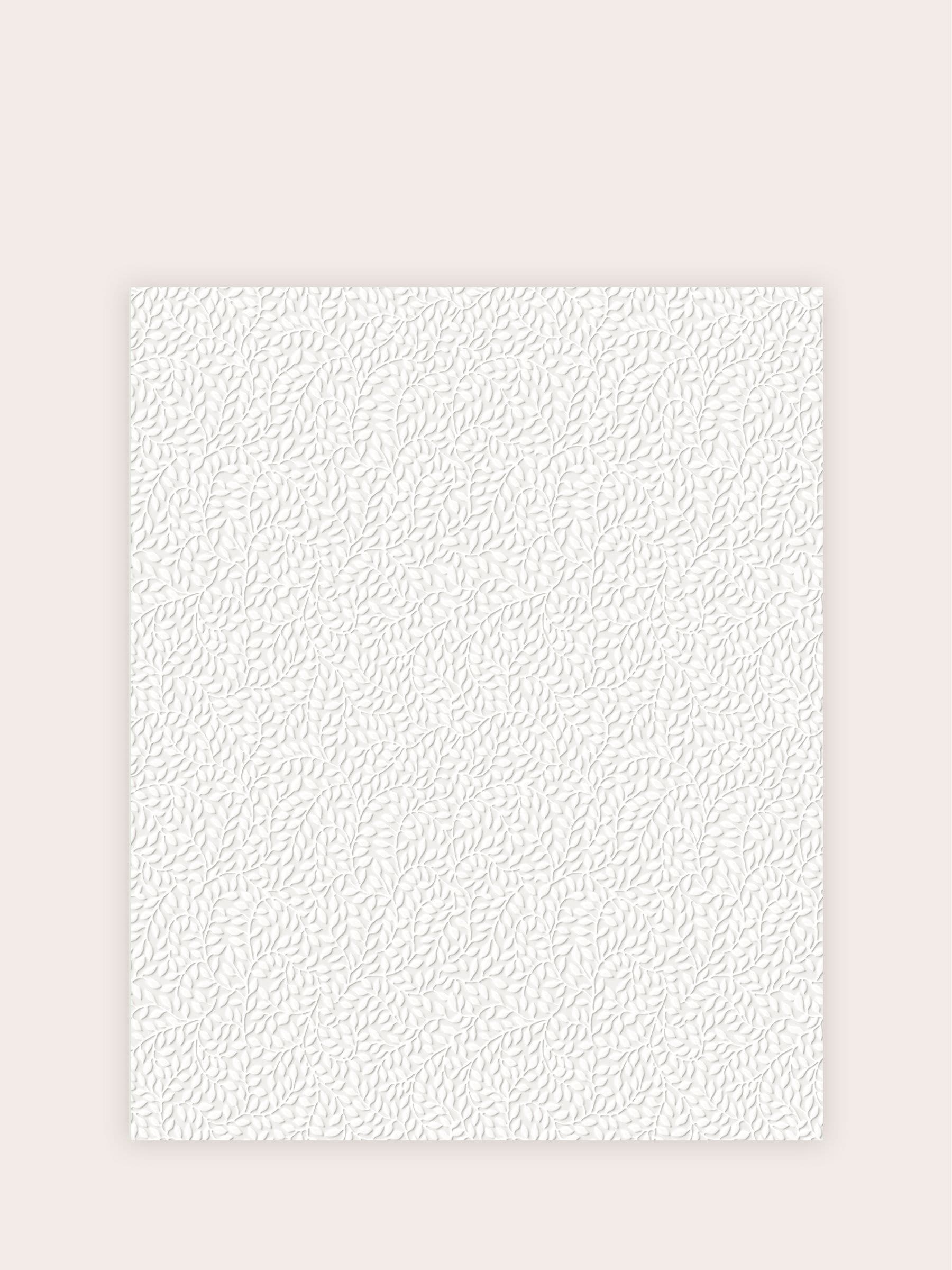 Laura Ashley White Little Vines wallpaper sample A4 - British product