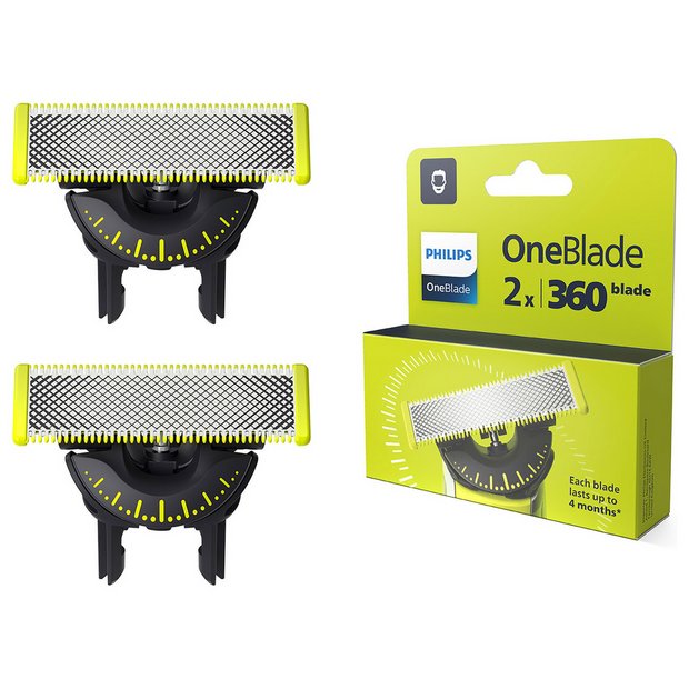 Philips OneBlade replacement blade heads 2 pack, UK version