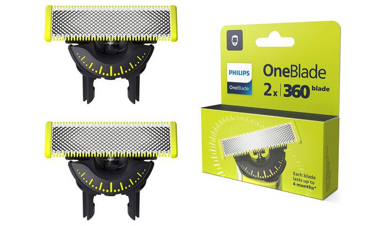 Philips OneBlade replacement blade heads 2 pack, UK version