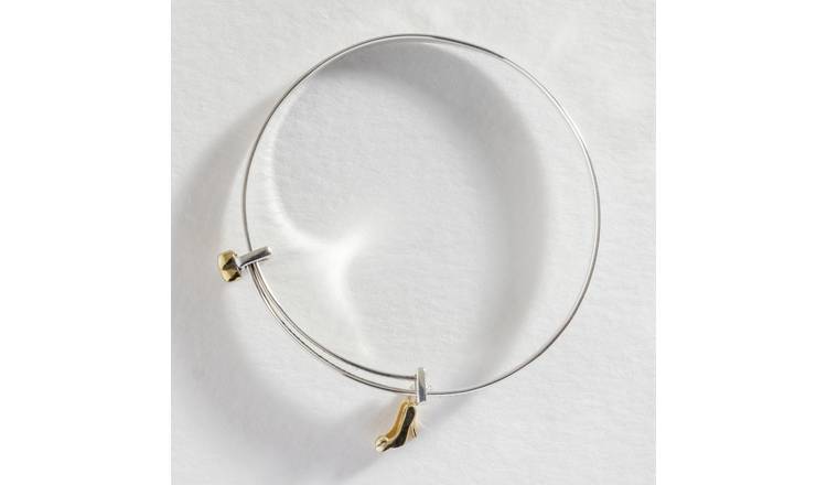 Revere Silver Little Princess Baby Bangle 35mm, imported from the UK