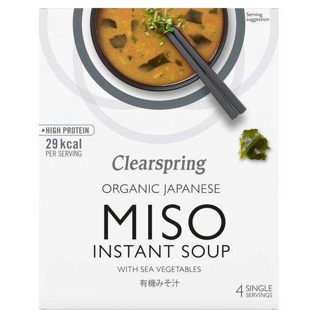 Clearspring Organic Miso Soup & Sea Vegetable   4 x 10g