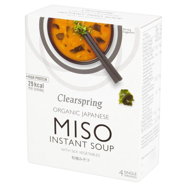 Clearspring Organic Miso Soup & Sea Vegetable   4 x 10g