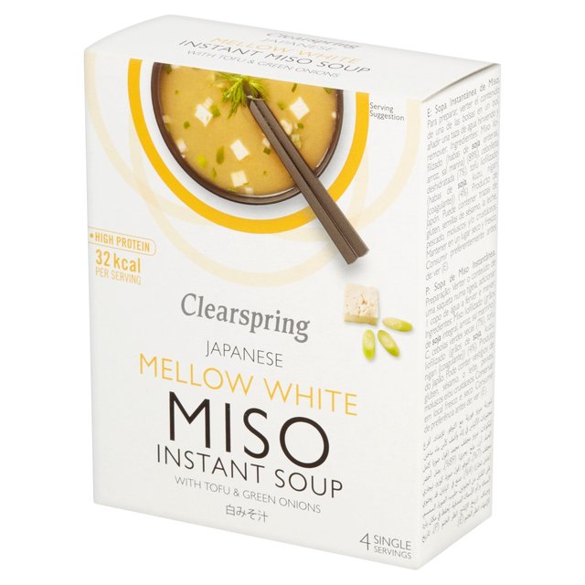 Clearspring Mellow White Miso Soup with Tofu & Green Onions   4 x 10g GOODS M&S   